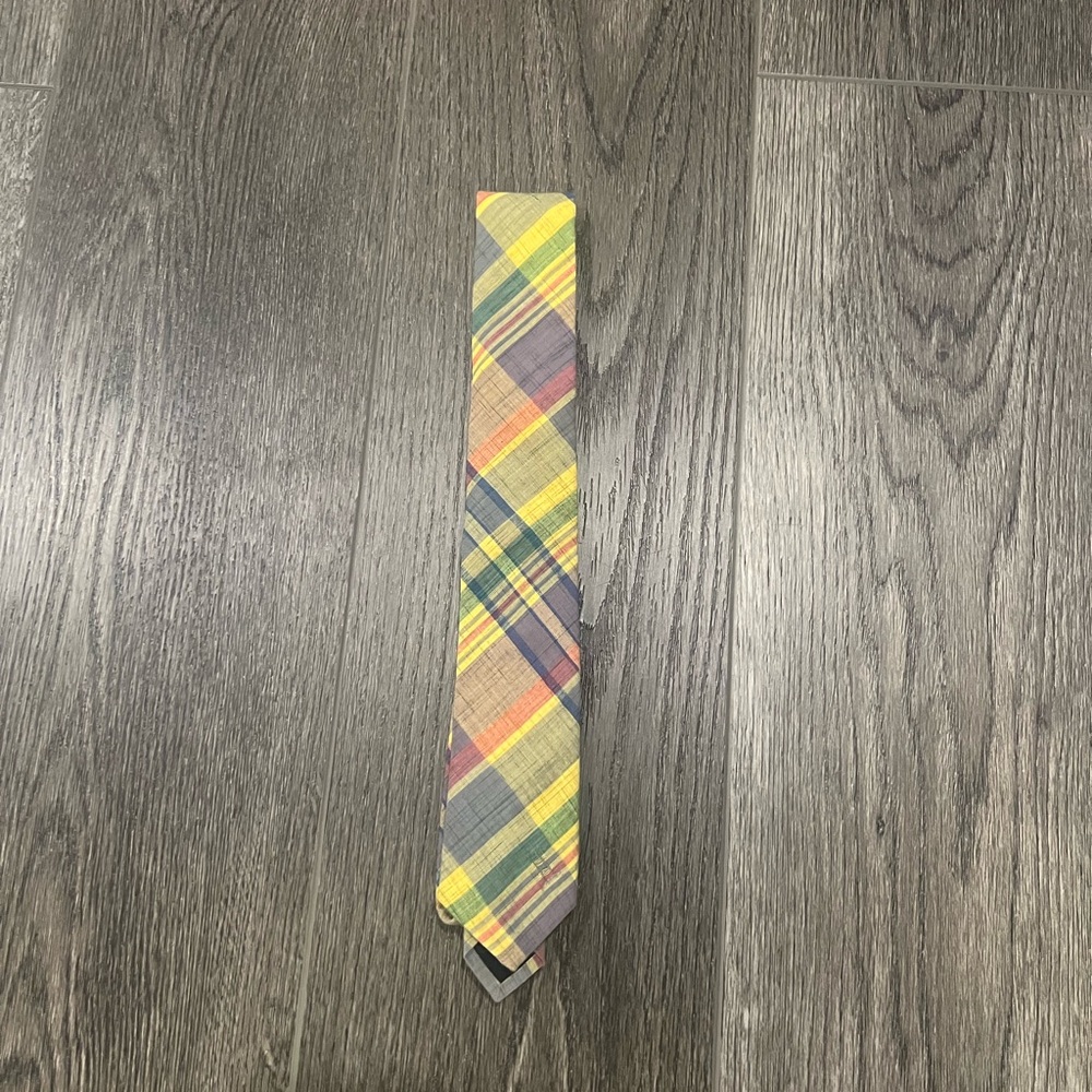 Gitman Brothers Yellow and Red Plaid Ties